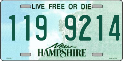 NH license plate 1199214