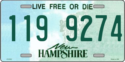 NH license plate 1199274