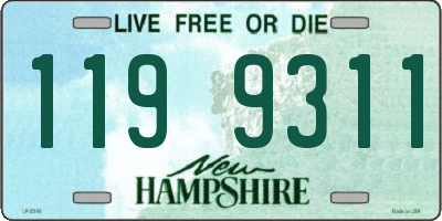 NH license plate 1199311