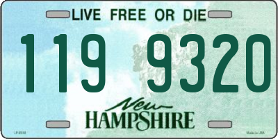 NH license plate 1199320