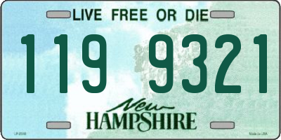 NH license plate 1199321
