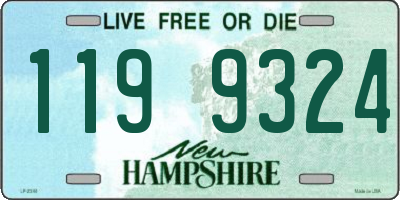 NH license plate 1199324