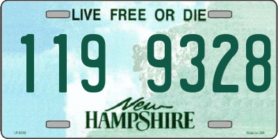 NH license plate 1199328