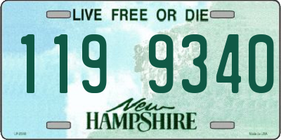 NH license plate 1199340
