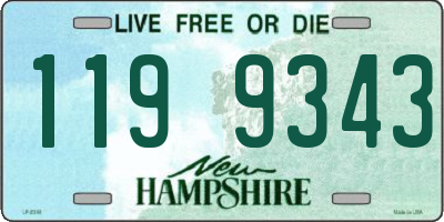 NH license plate 1199343
