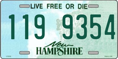NH license plate 1199354