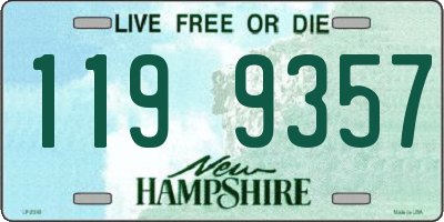 NH license plate 1199357