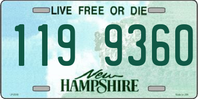 NH license plate 1199360
