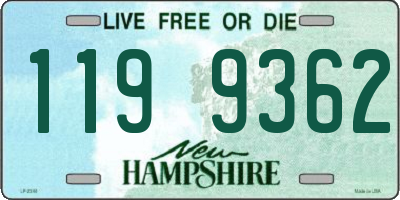 NH license plate 1199362