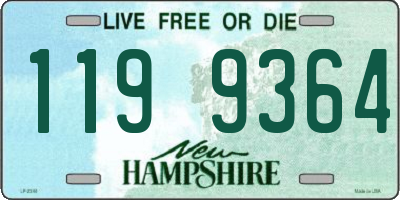 NH license plate 1199364