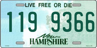 NH license plate 1199366