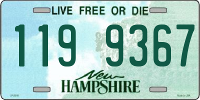 NH license plate 1199367