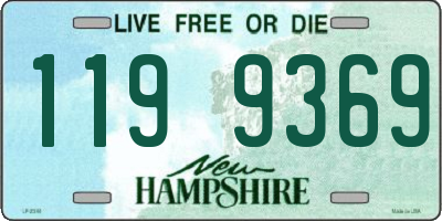NH license plate 1199369
