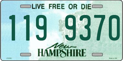 NH license plate 1199370