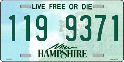 NH license plate 1199371