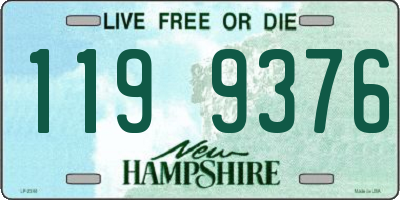 NH license plate 1199376