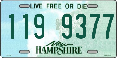 NH license plate 1199377