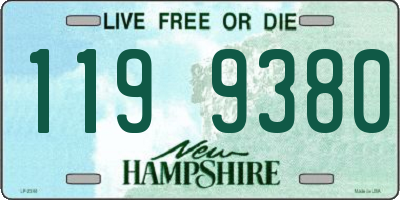 NH license plate 1199380