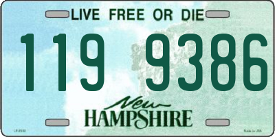 NH license plate 1199386