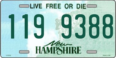 NH license plate 1199388