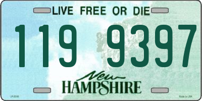 NH license plate 1199397