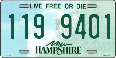 NH license plate 1199401