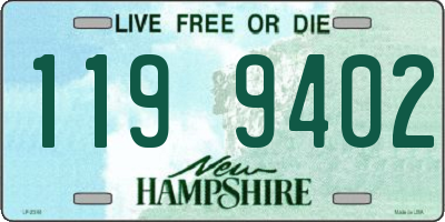 NH license plate 1199402