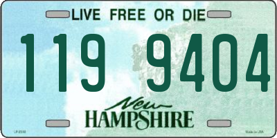 NH license plate 1199404
