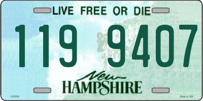 NH license plate 1199407