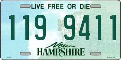 NH license plate 1199411