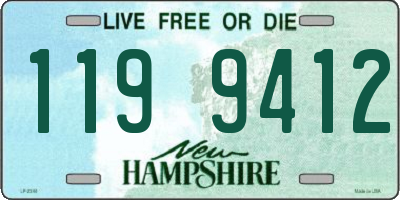 NH license plate 1199412