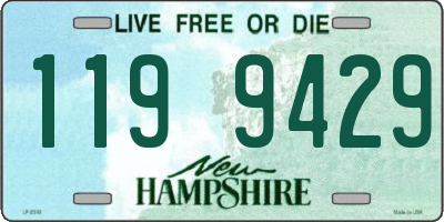 NH license plate 1199429