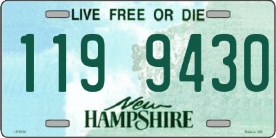 NH license plate 1199430