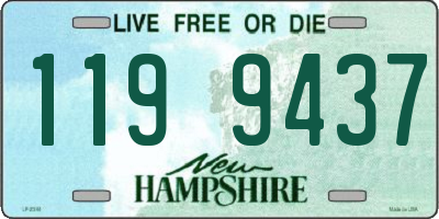 NH license plate 1199437