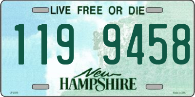 NH license plate 1199458