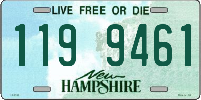 NH license plate 1199461