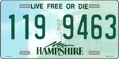 NH license plate 1199463