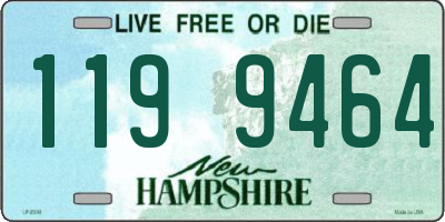 NH license plate 1199464