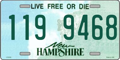 NH license plate 1199468