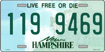 NH license plate 1199469