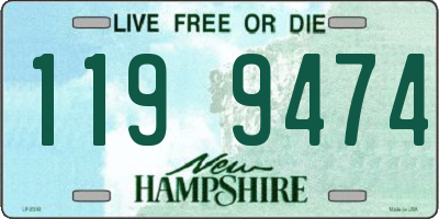 NH license plate 1199474