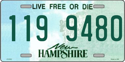 NH license plate 1199480