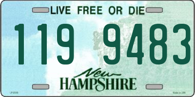 NH license plate 1199483