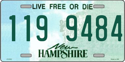 NH license plate 1199484