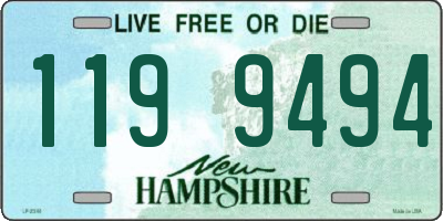 NH license plate 1199494