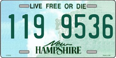NH license plate 1199536