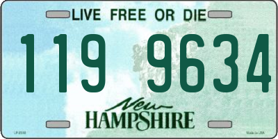 NH license plate 1199634