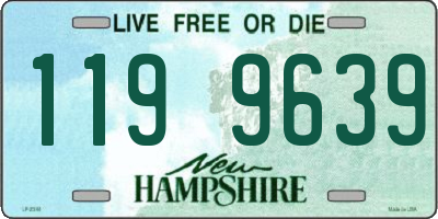 NH license plate 1199639