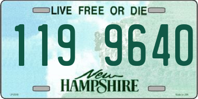 NH license plate 1199640