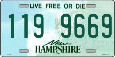 NH license plate 1199669